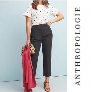 Anthropologie Cupro Wrap Trousers in Black Modal/Viscose Blend -Small
